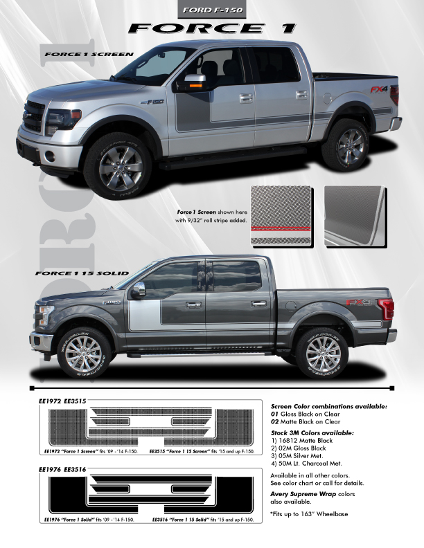 Ford Truck Vinyl Graphics Vinyl Decals Ford F150 Stripes